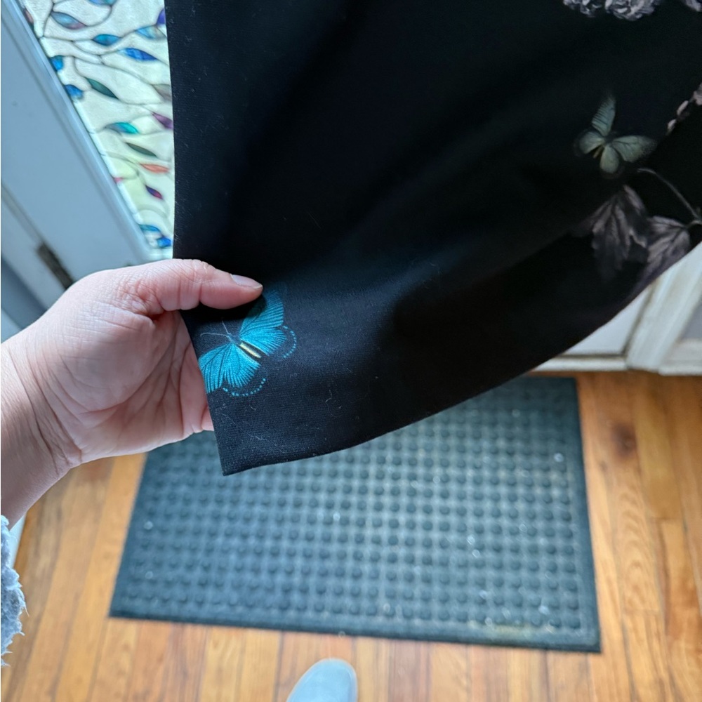 Ted Baker Black Dress with Floral and Butterfly Design - Picture 6 of 14